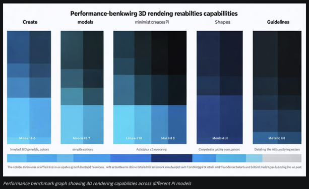 Screenshot of an obviously AI generated an entirely non-sensical chart showing supposed benchmark results with the heading "Performance-benkvwirg 3D rendeing renabilties capabillities". Not gonna waste time describing the rest of the chart...