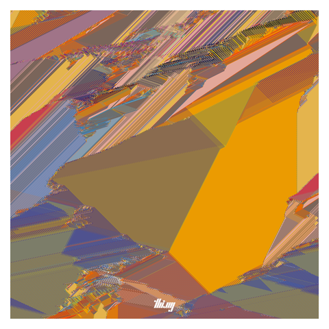 Abstract, colorful & highly detailed pixel texture, resulting from a cellular-automata-like simulation generation process.