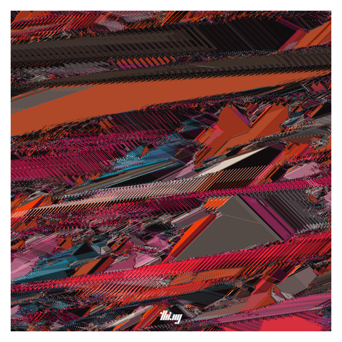 Abstract, colorful & highly detailed pixel texture, resulting from a cellular-automata-like simulation generation process.