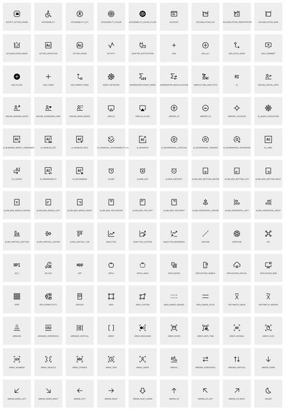 Screenshot excerpt of the linked icon contact sheet showing a grid of black icons on light gray background
