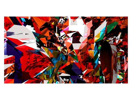 Close up detail crop of the abstract 3D render in the first image.