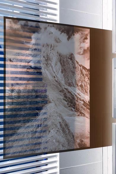 Photo of a 8x6" digital negative freshly out of the printer. The colors are all inverted to better see the actual image (of the negative)...