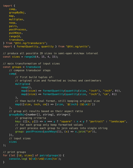 Syntax colored TypeScript source code. Full version here: https://gist.github.com/postspectacular/a122ab9c1cd52934b8093461231c6044